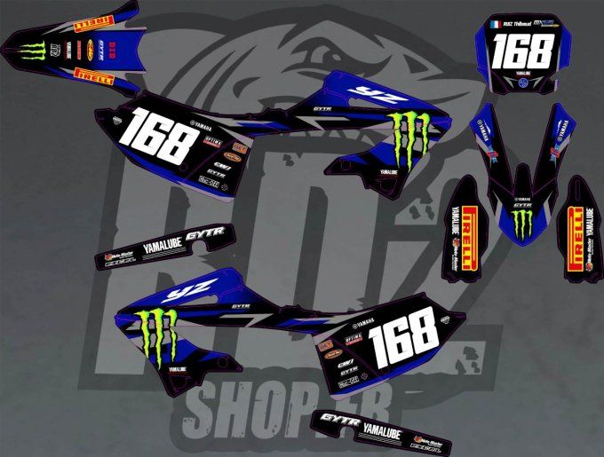 kit deco - deegan - yz - yamaha - 125 - 250 -( monster - 2027 - 2026 - 2025 - 2024 - 2022 -
