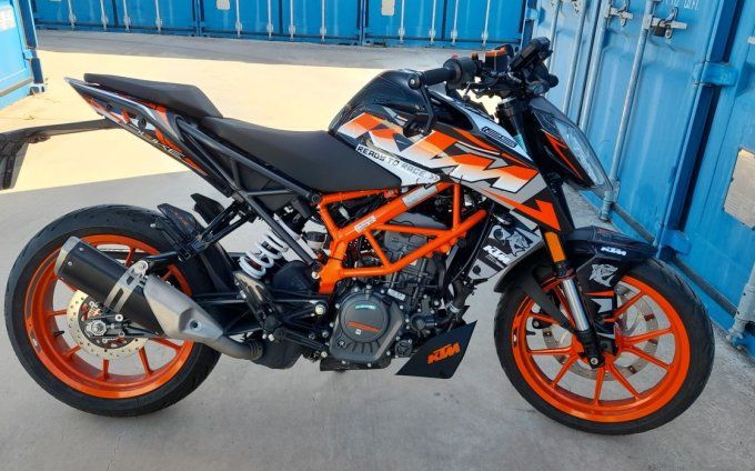 kit deco duke r - kit deco dure factory - autocollants ktm duke - autocollant duke orange - stickers