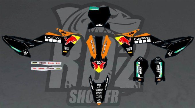 kit deco - gopro - redbull - ktm - sx 50 - sx50 - 2024 - 2025 - 2026 -2027- stickers -
