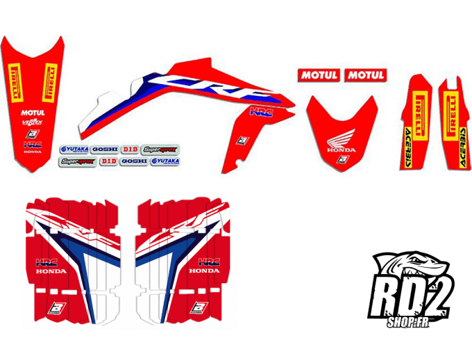 kit deco - graphics - crf 250 - crf 450 - hrc - 2021 - 2022 - 2023 - rd2shop - 2148r21 - KIT DECO CR