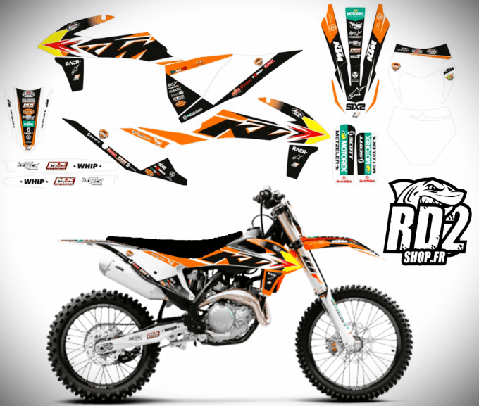 kit deco - graphics - ktm - trophy - factory - team - exc - sx - sxf - 2019 - 2020 - 2021 - 2022 -