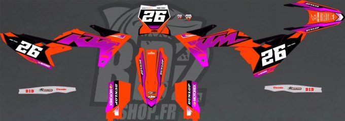 kit deco -graphics - ktm - violet - rose - purple - ktm - 2027 - 2026 - 2025 - 2024 - 2023 - sx - sx