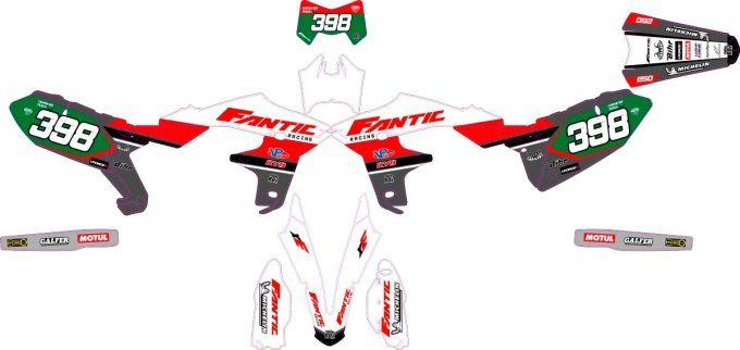 Fantic 125 XX -2022 - 2023 - 2024 - xe - kit deco - enduro - perso -