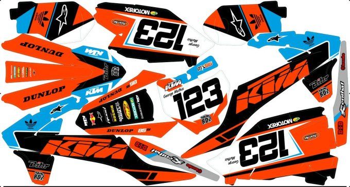 kit deco - graphics - stickers - ktm - 85 Sx 2018-2024 -