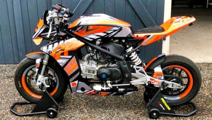 kit deco -graphics - ycf - gp - 107 - 157 - 187 - ktm - orange - rd2 -