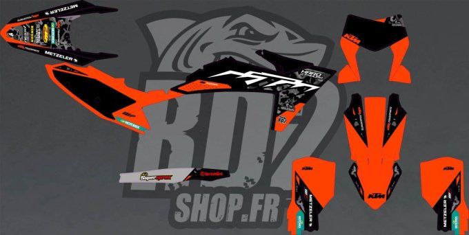 kit deco - hard enduro - excf - Exc -ktm - 2024-2025-2026-stickers - graphics -