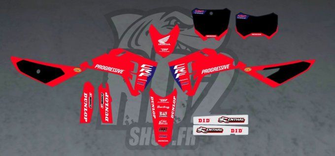 kit deco - honda - crf - 250 - 450 - hrc - usa - 2025 - 2026 - graphics - stickers -Lawrence  - jett
