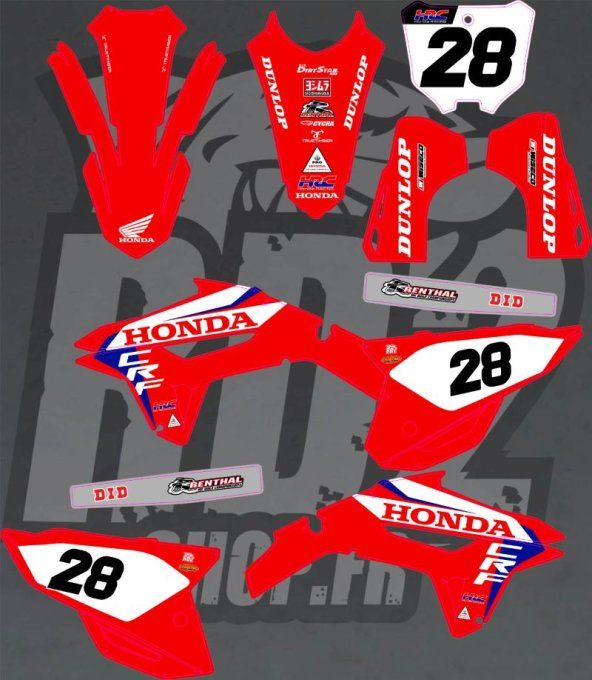 kit deco - hrc - honda - CRF -450- 2021-2024 - CRF 250 2022-2023-