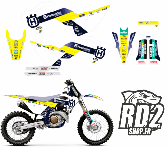 kit deco - husqvarna - hva - fc - tc - 2023 - 2024 - graphics - stickers - 125 - 250 - 350 - 450 -