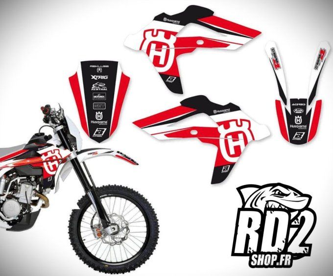 kit deco - hva - husqvarna - te - tc -  2008 - 2009 - 2010 - 2011 - 2012 - 2013 -graphics - stickers