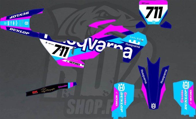 kit deco - hva - rose - perso - tc 125 - fc 250 - fc 350 - 2027 - 2026 - 2025 - 2024 - 2023 -