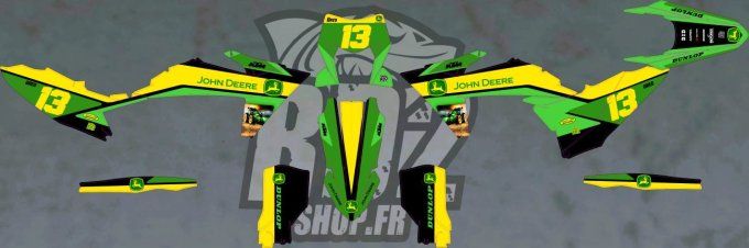 kit deco - John Deere - stickers -ktm -Sx-SxF- Exc - excf -2024-2025 -2026-2023-2022-