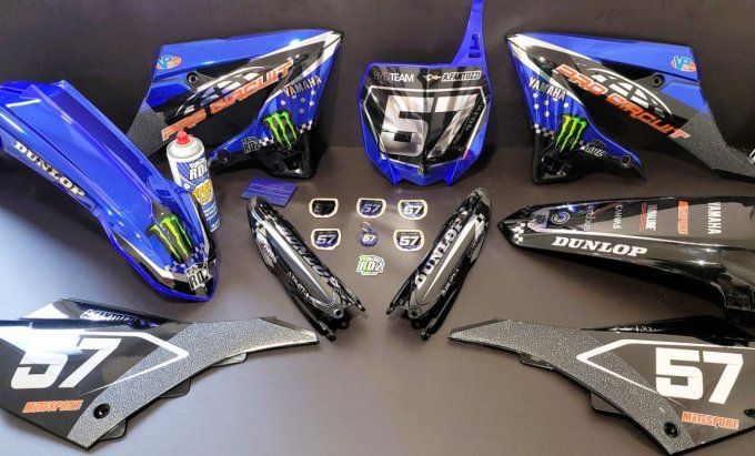 kit deco - kit plastique - chrome - yz - yz125 - yz 250 - procircuit - pro - circuit - 2023 - 2024 -