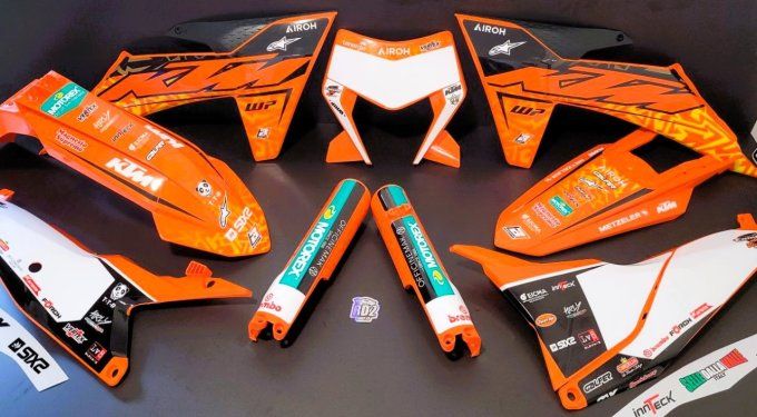 kit deco - kit plastiques - orange - ktm - exc - excf - tpi - 2024 - 2025 - -rd2