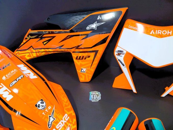 kit deco - kit plastiques - orange - ktm - exc - excf - tpi - 2024 - 2025 -
