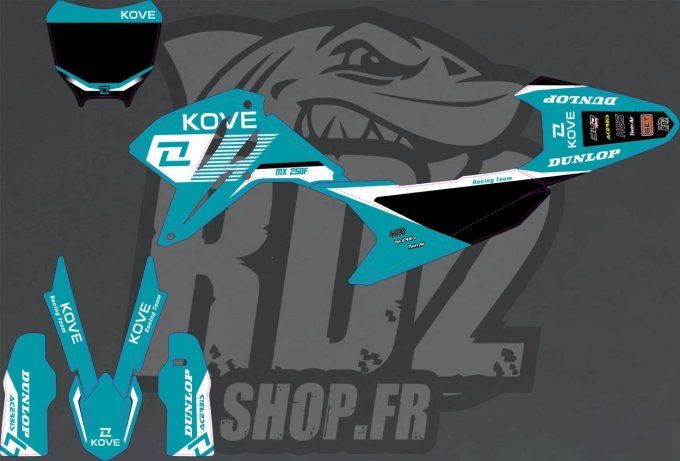 kit deco - KOVE - MX -  250 - mx 450 -  2025 - 2026 - 2027 -