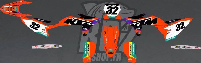 kit deco - ktm - sx - Sxf - 2025 - 2026 - orange - violet - perso - 2027 -