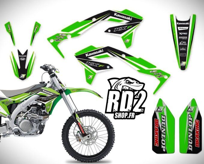 kit deco - kxf - 450 - kawasaki- kxf450 - graphics - 2016 - 2017 - 2018 -
