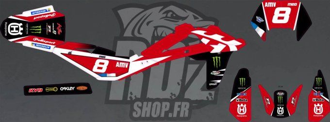 kit deco - meo - husqvarna - hva - 2008 - 2009 - 2010 - 2011- enduro - antoine meo -