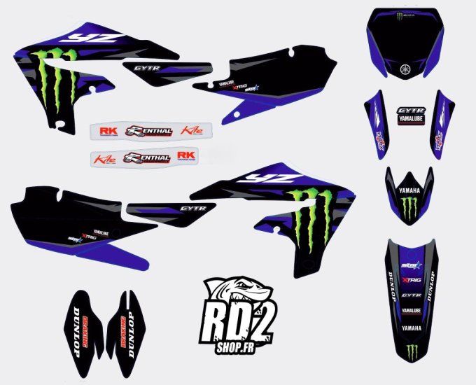 kit deco - monster - yzf - 250 - 450 - 2019 - 2020 - 2021 -2022- rd2 -