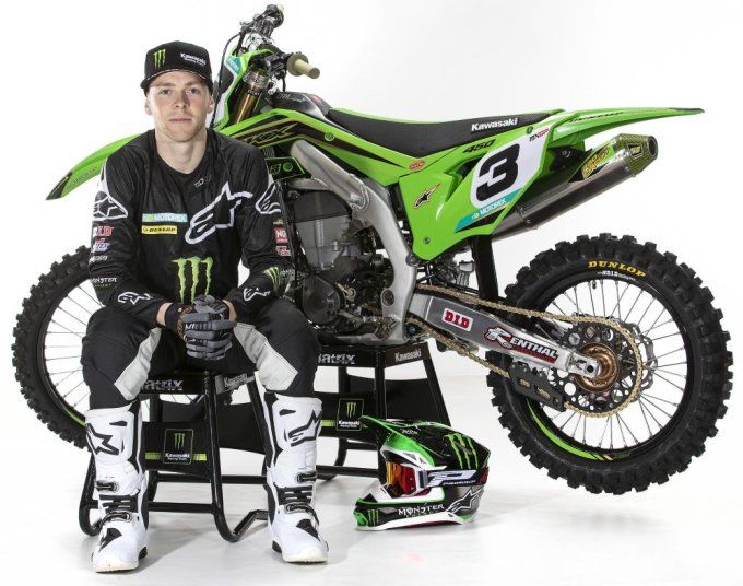 Kit Déco officiel ROMAIN FEBVRE  KAWASAKI KXF 450 : 2019 > 2023  / KXF 250 : 2021 > 2023  -