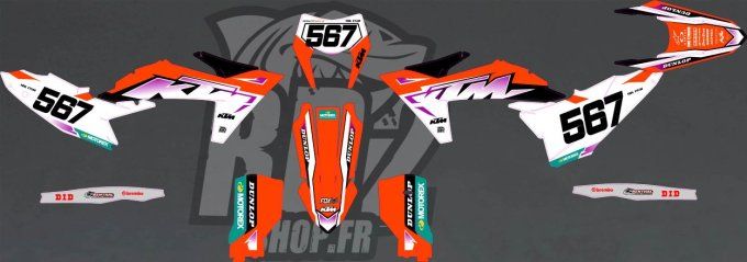 kit deco -  origine - style - ktm - exc  - excf - 2024 - 2025 -