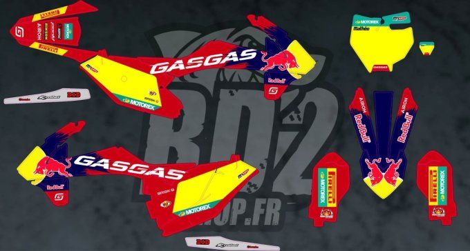 kit deco - perso - gasgas - 85 mc - mc85 - mc65 - mc50 - 2024 - 2025 - 2026 - redbull - factory - st