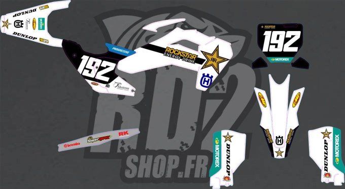 kit deco - perso- husqvarna - rockstar - stewart - usa - 2026 - 2025 - 2024 - 2023 - 2022 -