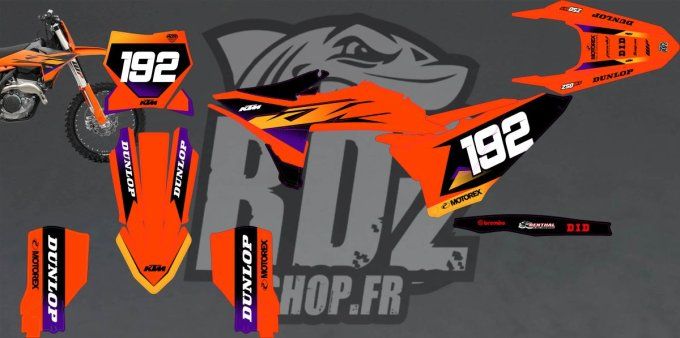 kit deco - perso - ktm - style 26 - origine - sx - sxf - 2025 - 2026 - 125 - 250 - 350 - 450 -