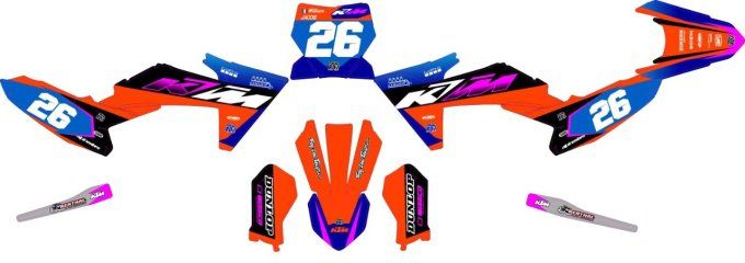 kit deco - perso - ktm - sx 50 - sx 65 - sx 85 - 2024 - 2025 - rd2 - sx65 - sx50 -