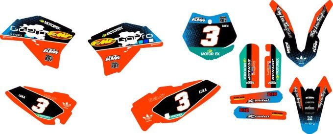 kit deco - perso - sx 65 - sx 50 - 2008 - 2009 - 2010 - 2011 - 2012 - 2013 -