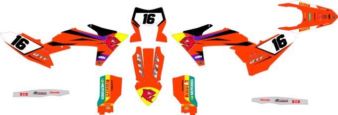 kit deco rd2 ktm sxf 2023 - 2027-kit deco rd2 ktm sxf 2024 -2025-2026- kit deco rd2 ktm sxf 2023 red