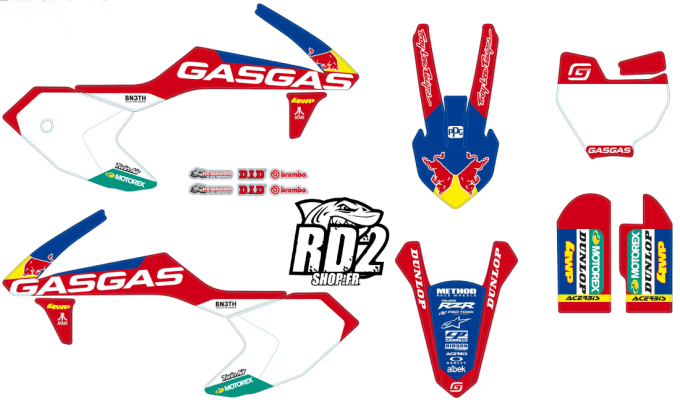 kit deco redbull mc 50 - kit deco gasgas 50 mc - graphics gasgas mc 50 - kit deco gasgas mc 50 redbu