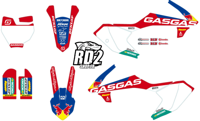 kit deco redbull mc 65 - kit deco gasgas 65 mc - graphics gasgas mc 65 - kit deco gasgas mc 65 redbu