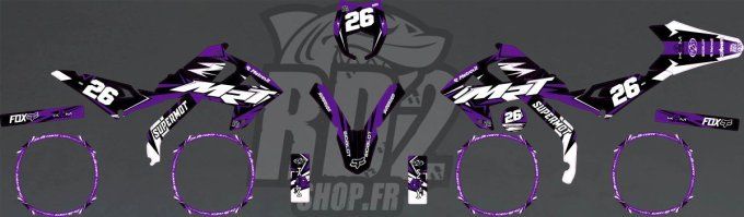 kit deco - Rieju- MRT Pro - violet - stickers - autocollants - graphics -