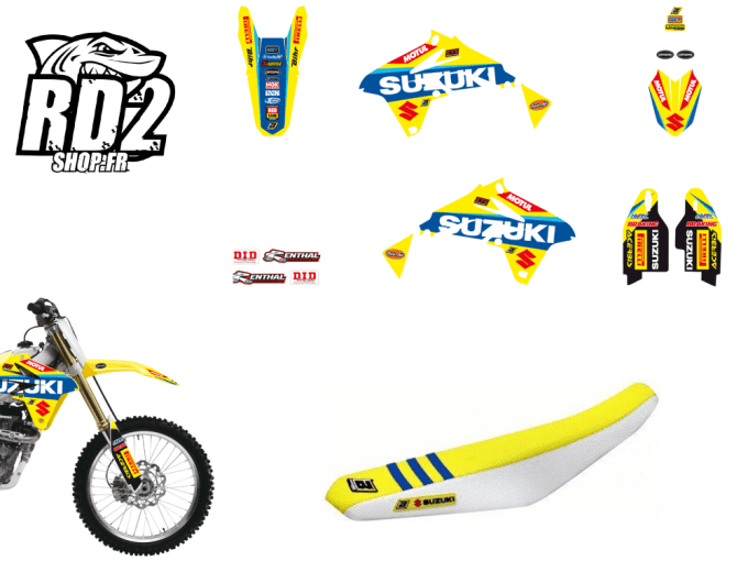 kit deco rmz 450 , kit deco rmz 450 blanc , housse de selle 450 rmz , seat cover rmz 450 ,