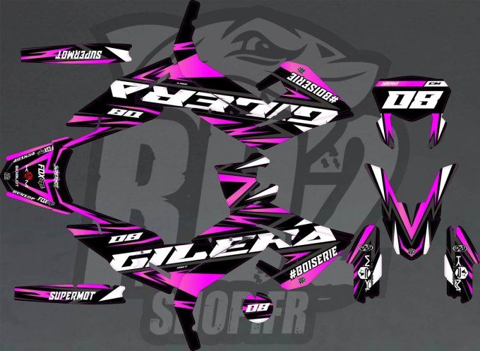 kit deco - rose - gilera - smt - 50 - 70 - 80 - 88 - 90 - 92 - 100 - rd2 - fast - bidalot - supermot