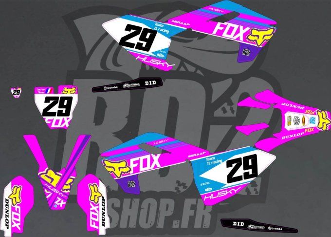 kit deco - rose - violet - bleu - hva - tc 50 - tc 65 - TC 85 -2018-2024-2025-2026-