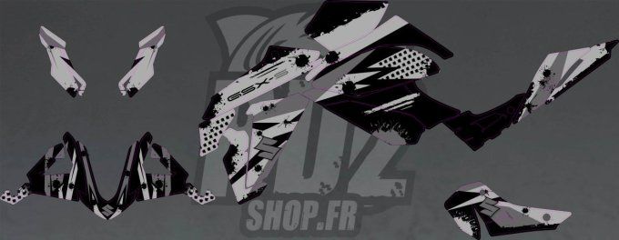 kit - deco - suzuki - gsxs- 950 - 1000 - 800- gsx950s - autocollant - gris- stickers - graphics - gs