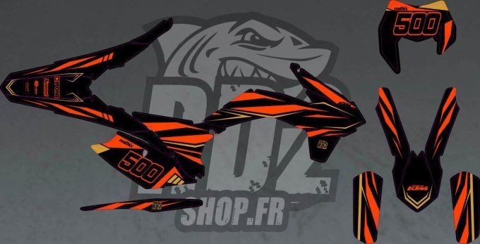 kit deco - the exc - KTM- EXC F - EXC -2014 - 2015-2016- 500-stickers-