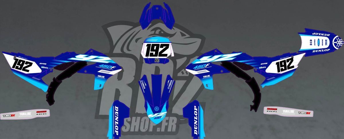 kit deco - yamaha - yzf - 250 - 450 - 2026 - 2027 - origine - perso - graphics - gytr - Kit déco Semi-perso YZF 250 / 450 ( 2010 à 2026 )
