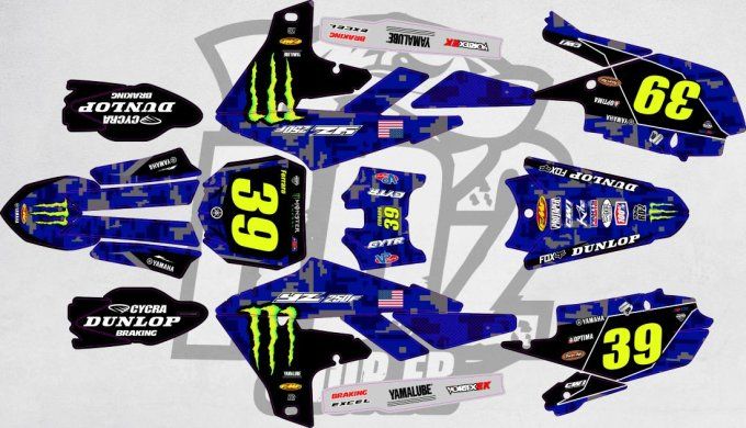 kit deco - yamaha -yzf - 250 - 450 - deegan - 2019 - 2020 - 2021 - 2022 -2023 -