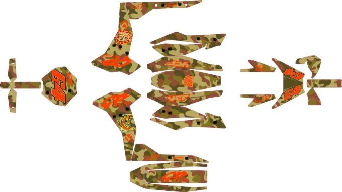 kit deco ycf - gp - 107 - 157 - 187 - graphics - camou-