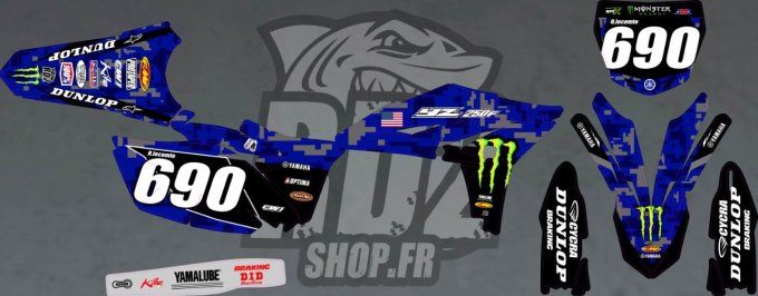 kit deco - yzf 250 - yzf 450 - yamaha - usa - 2011 - 2012 - 2013 - graphics