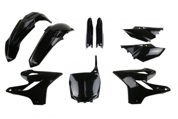 kit plastic yamaha yz 125 2021 black - kit plastique yamaha yz 250 2020 noir - kit plastique yamaha 