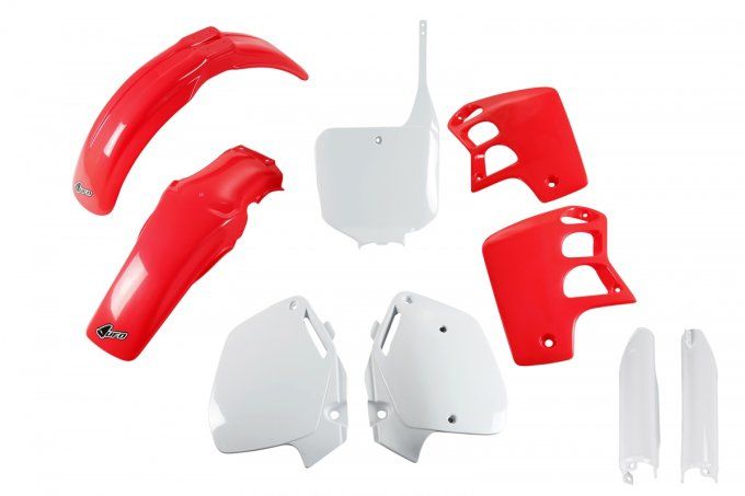 kit - plastique - honda - cr500 - cr - 500 -1996-1997-1998-1999-plastic - rouge - blanc -