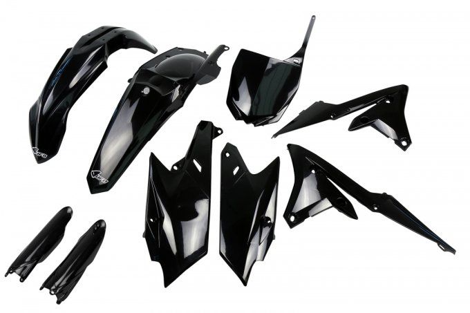 kit plastique -noir - yamaha - yzf - 250 - 450 -2014 - 2015 - 2016 - 2017 - 2018 -