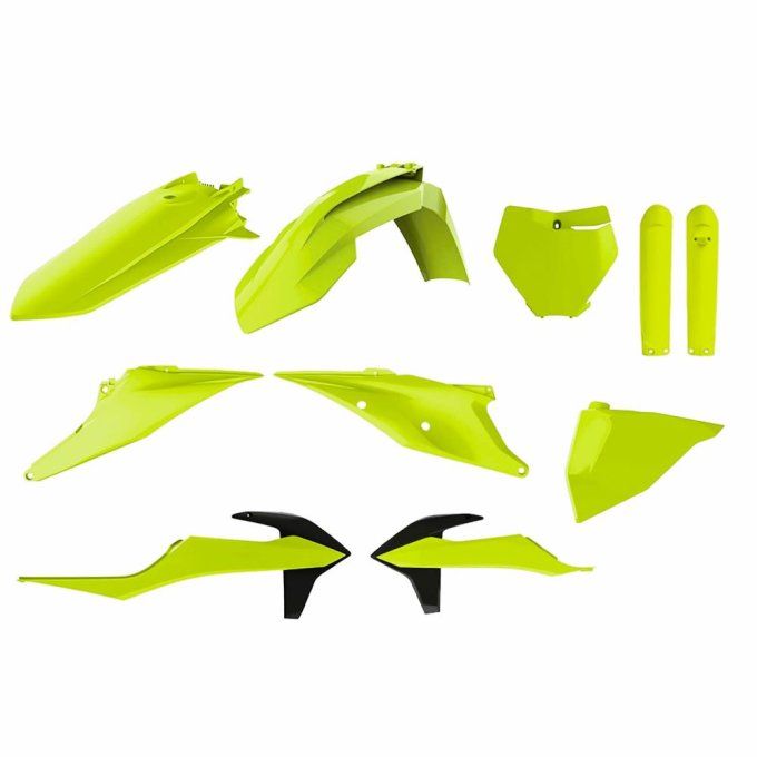 kit plastique - plastic - jaune fluo - yellow - neon - ktm - sx - sxf - 2019 - 2020 - 2021 - 2022 - 