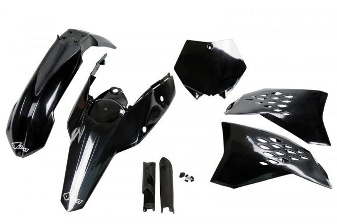 kit - plastique - plastic - noir - ktm - sx - sxf - 2007 - 2008 - 2009 - 2010 -