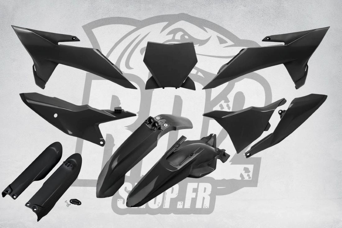 kit plastiques - 85sx - 85 - sx - ktm - 2025 - 2026 - 2027 - noir - black - plastic - kit - Kit plastique NOIR Complet KTM SX 85 2025 - 2026 -